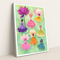 Petal Pixies' by Melissa King - Silver Frame Stretchiez