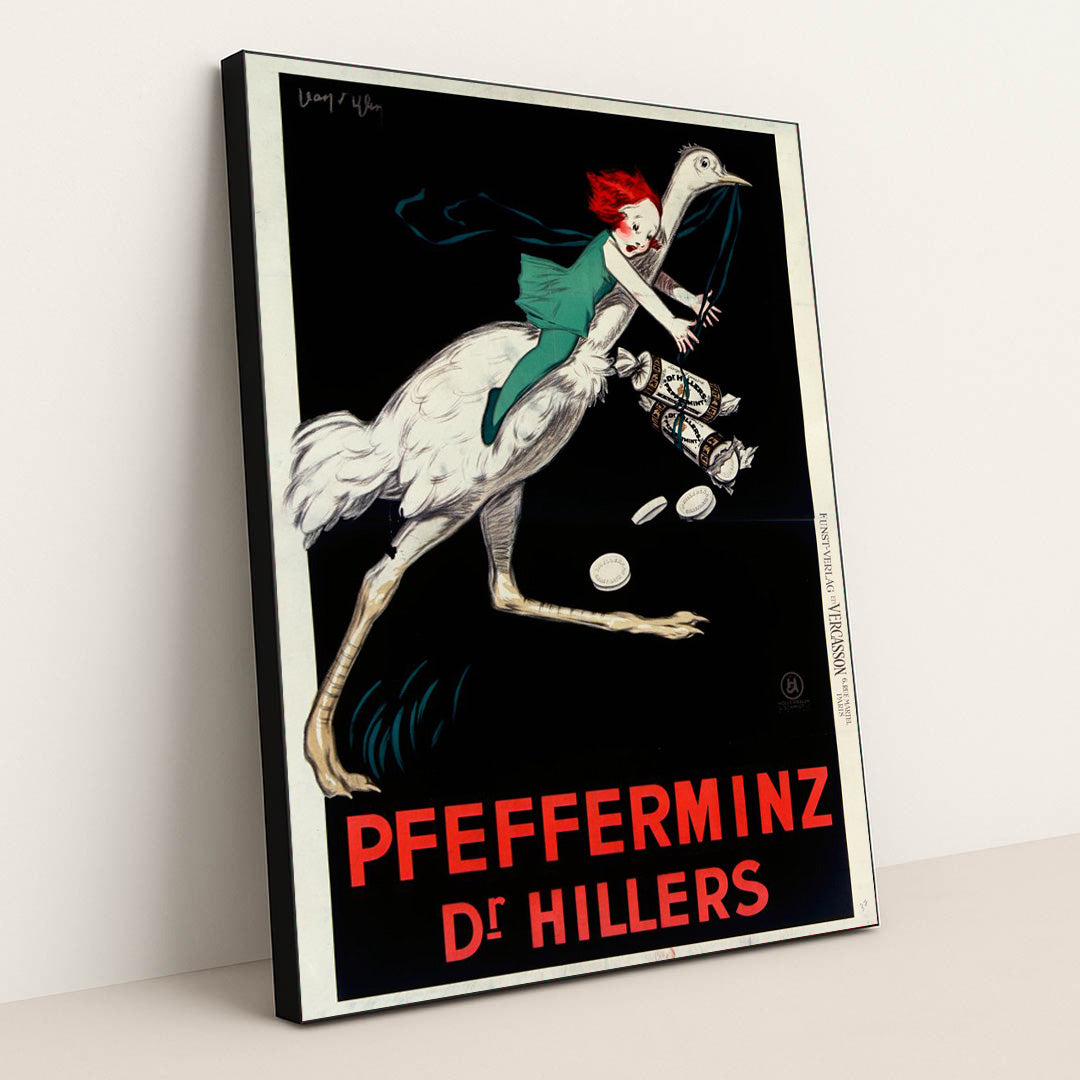 Pfefferminz Dr Hillers (1927) by Jean d'Ylen - Black Frame Stretchiez