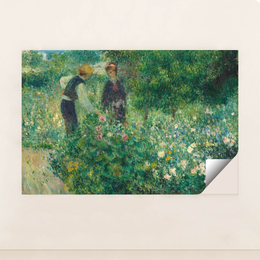 Picking Flowers 1875 by Auguste Renoir - Peeliez