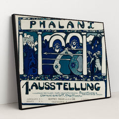 Plakat für die erste Ausstellung der Phalanx (1901) by Wassily Kandinsky - Black Frame Stretchiez