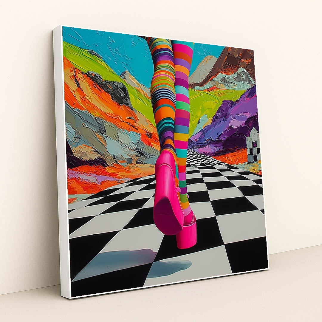 Platform Stride by Remi Kaze - White Frame Stretchiez