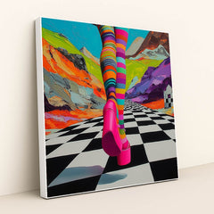 Platform Stride by Remi Kaze - White Frame Stretchiez
