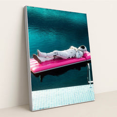 Poolside Orbit by Cash Macanaya - Silver Frame Stretchiez