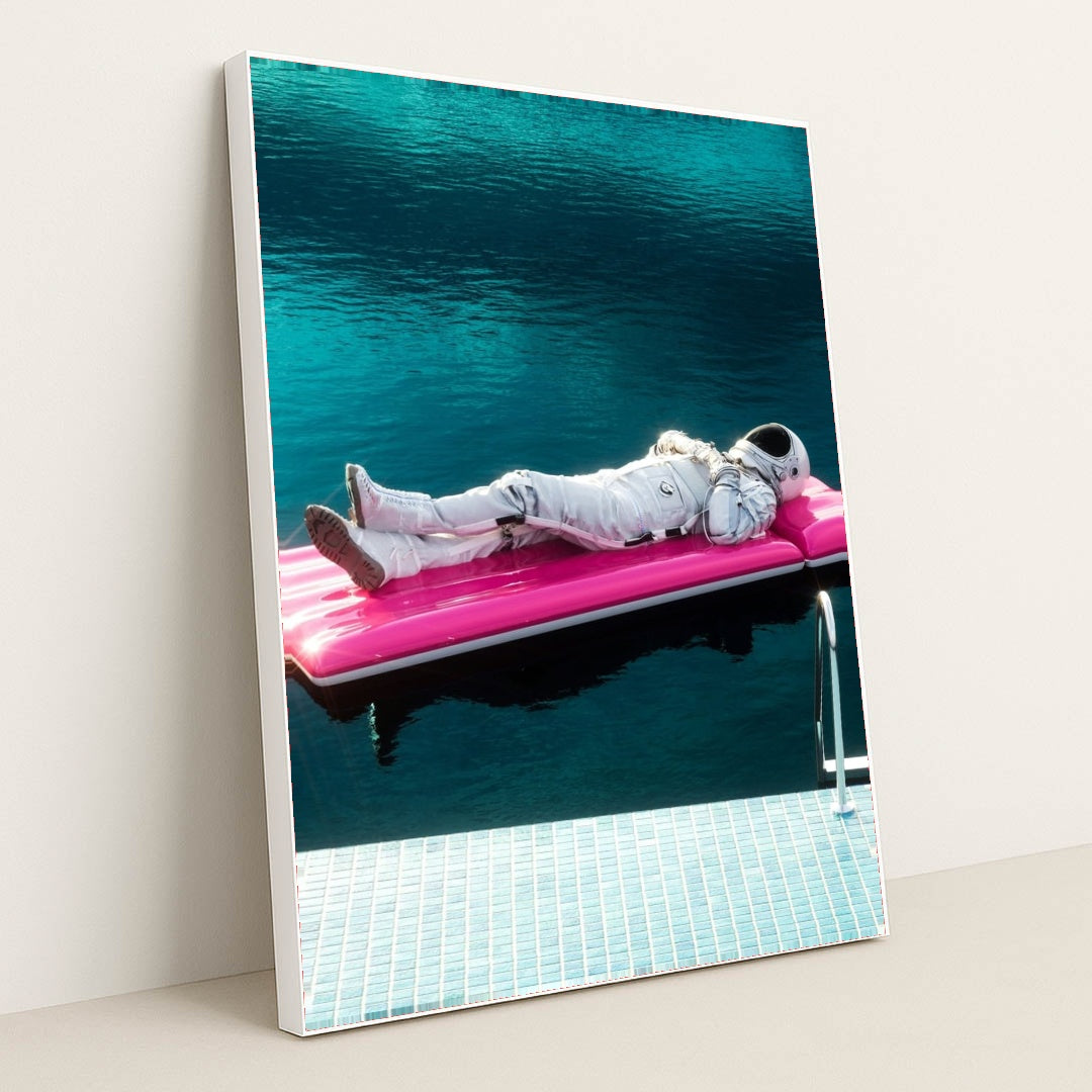 Poolside Orbit by Cash Macanaya - White Frame Stretchiez