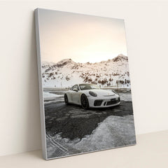 Porsche 911 GT3 in Alpine Stillness by Laurent Perren - Silver Frame Stretchiez