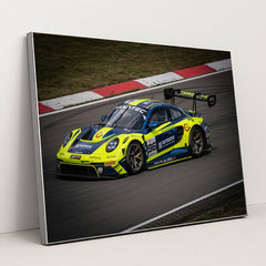 Porsche 911 GT3 R in Racing Livery by Benoit Fraikin - Silver Frame Stretchiez
