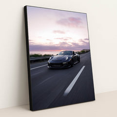 Porsche 911 GT3 Sunset Drive by Nikki Antunovich - Black Frame Stretchiez