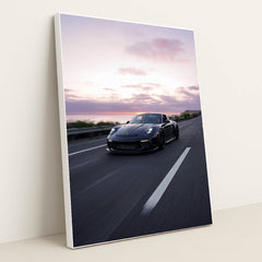 Porsche 911 GT3 Sunset Drive by Nikki Antunovich - White Frame Stretchiez