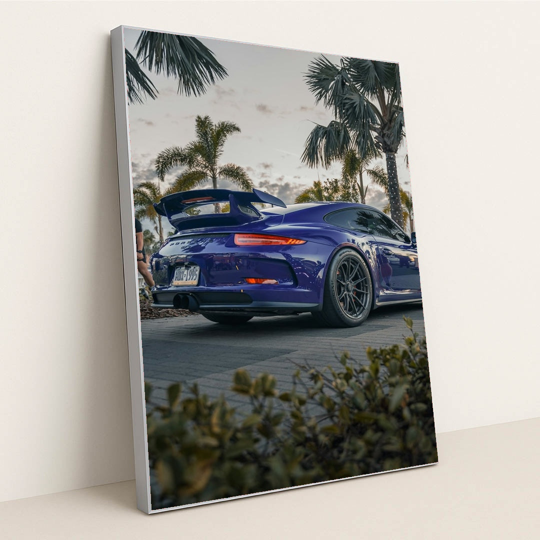 Porsche 911 GT3 Under Tropic Haze by Bradikan - Silver Frame Stretchiez