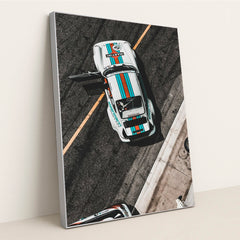 Porsche 911 in Tri-Tone Flair by Viktor Theo - Silver Frame Stretchiez