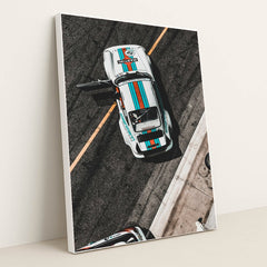 Porsche 911 in Tri-Tone Flair by Viktor Theo - White Frame Stretchiez