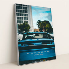 Porsche 911 Turbo Convertible in the City by Andras Vas - Silver Frame Stretchiez