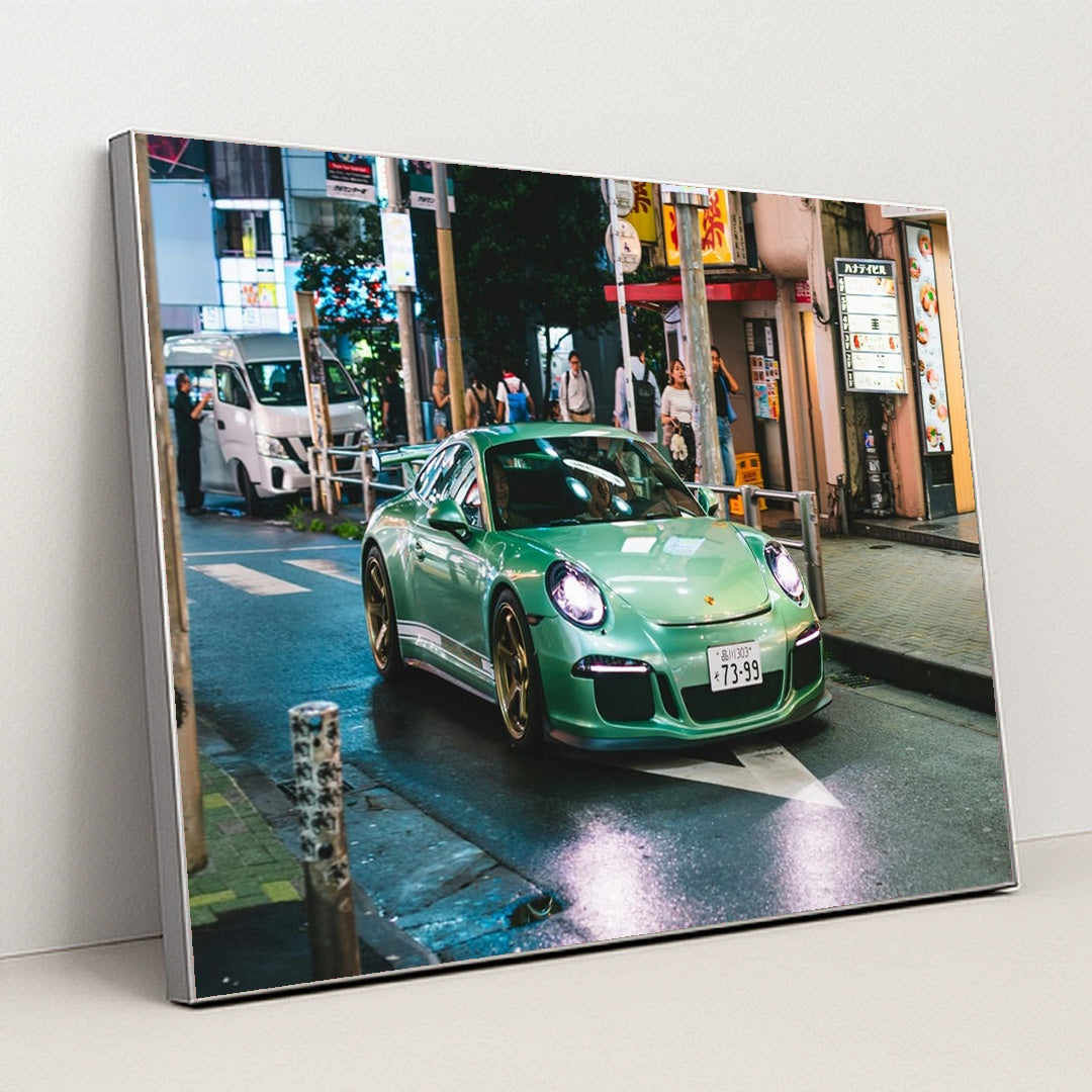 Porsche 911 Turbo S exploring Taipei's Streets by Andri Kummer - Silver Frame Stretchiez