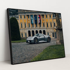 Porsche 918 Spyder at European Estate by Lorenzo Hamers - Black Frame Stretchiez