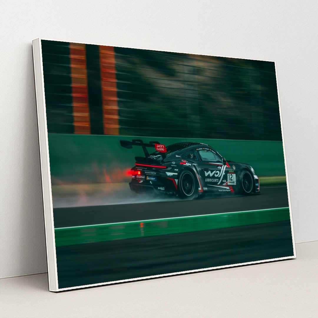 Porsche GT3 Cup at Full Speed by Appic - White Frame Stretchiez