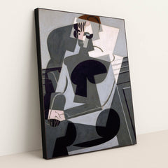 Portrait of Josette Gris (1916) by Juan Gris - Black Frame Stretchiez