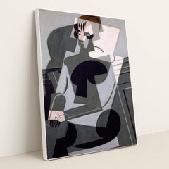 Portrait of Josette Gris (1916) by Juan Gris - White Frame Stretchiez