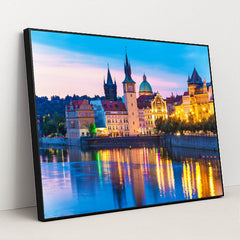Prague's Old Town by Anonymous - Black Frame Stretchiez