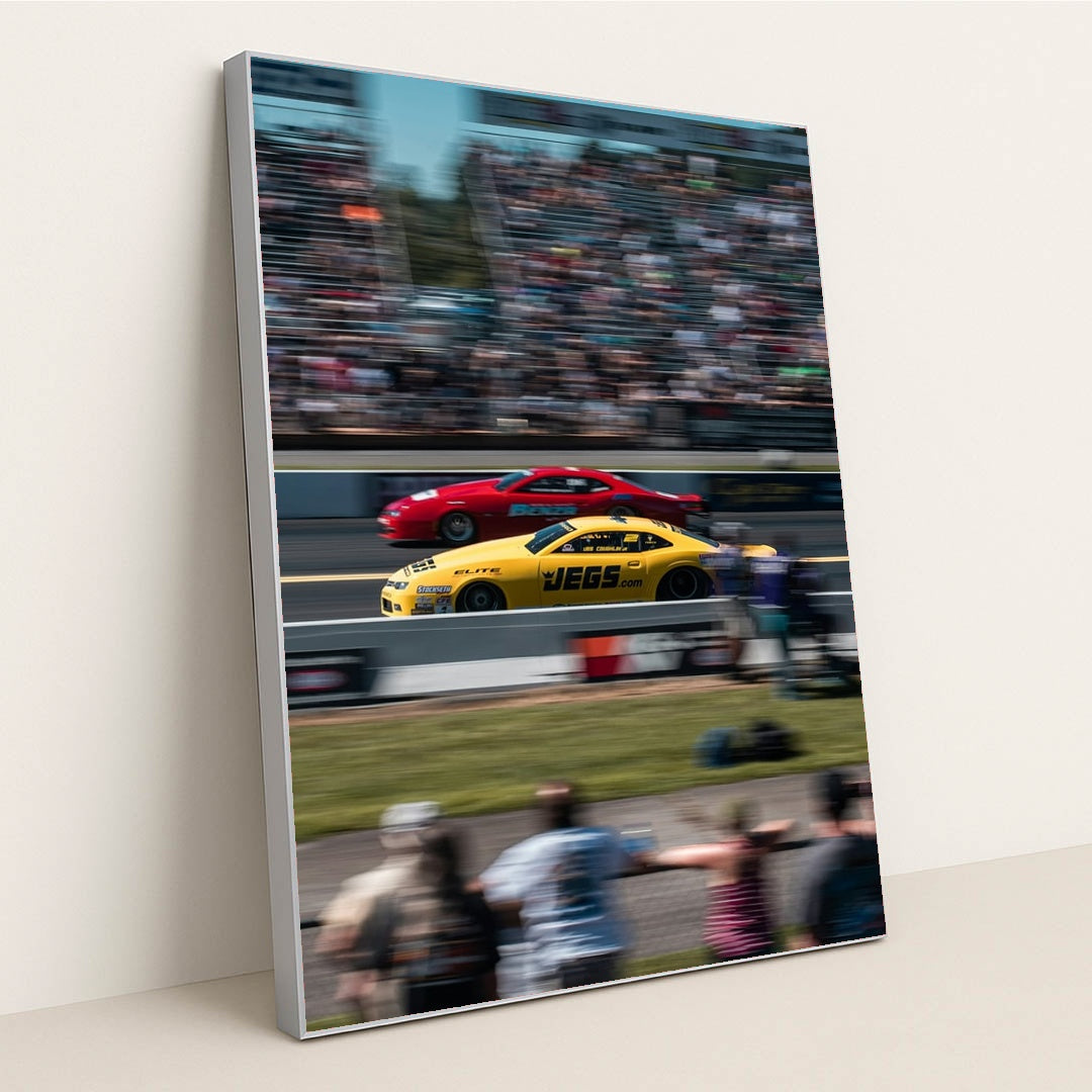 Pro Stock Camaro Launch by eloy carrasco - Silver Frame Stretchiez