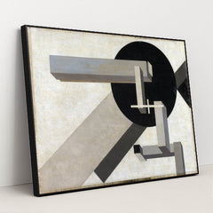 Proun 1D (1919) by El Lissitzky - Black Frame Stretchiez