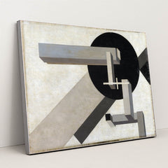 Proun 1D (1919) by El Lissitzky - Silver Frame Stretchiez