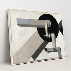 Proun 1D (1919) by El Lissitzky - White Frame Stretchiez