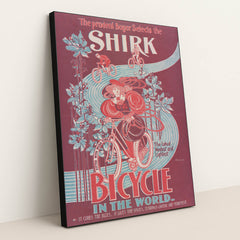 The Prudent buyer selects the Shirk, the latest, neatest, and lightest bicycle in the world (1890) by Chic Ottman - Black Frame Stretchiez