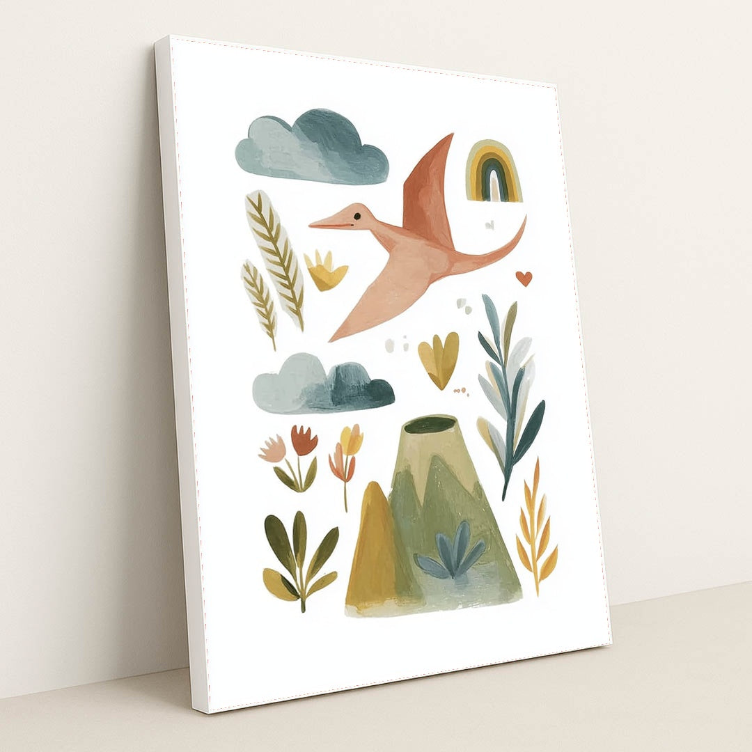 Pterodactyl's Glide by Melissa King - White Frame Stretchiez