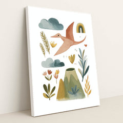 Pterodactyl's Glide by Melissa King - White Frame Stretchiez