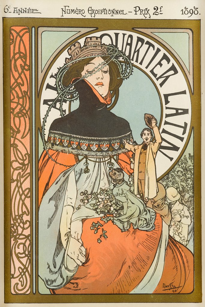 Alphonse Mucha - Au Quartier Latin
