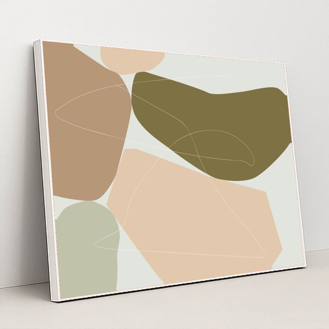 Quiet Composition by David Palma - White Frame Stretchiez