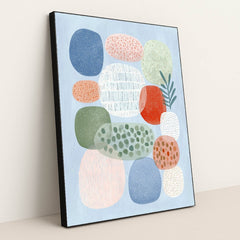 Quiet Pebbles by Melissa King - Black Frame Stretchiez