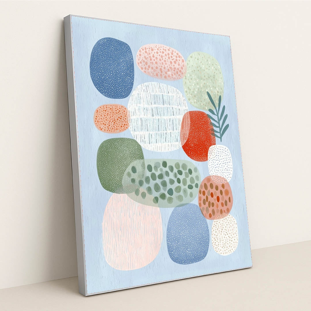 Quiet Pebbles by Melissa King - Silver Frame Stretchiez