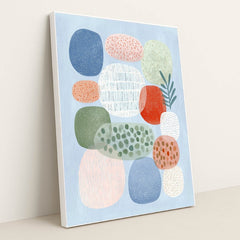 Quiet Pebbles by Melissa King - White Frame Stretchiez