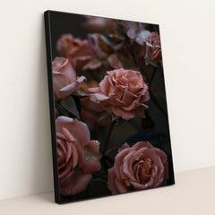 Quiet Roses at Dusk by Christina D. - Black Frame Stretchiez
