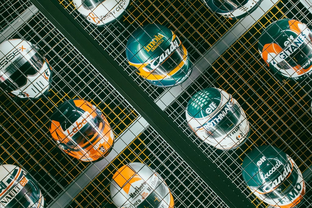 Racing Helmet Collection Grid by Niels Baars