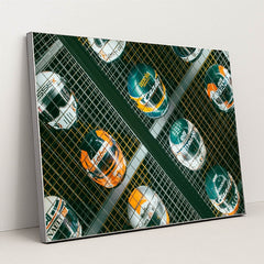 Racing Helmet Collection Grid by Niels Baars - Silver Frame Stretchiez