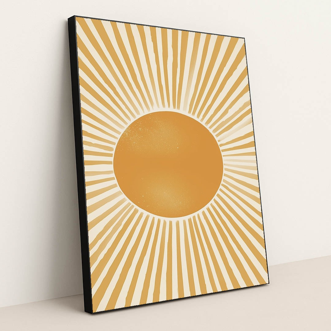 Rays of Warm Sun by Sarah Jones - Black Frame Stretchiez