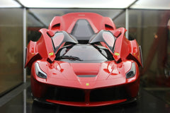 LaFerrari in Full Glory: stunning car wall art showcasing the red Ferrari with butterfly doors open and sleek design.