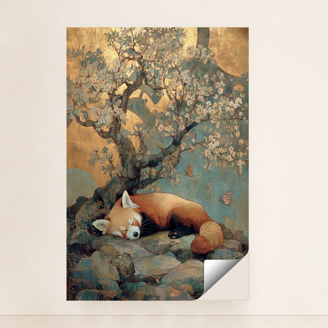 Red Panda's Golden Slumber by Anna Stone - Peeliez