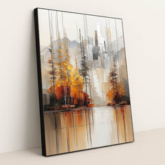 Reflections of Autumn by Damian Chan - Black Frame Stretchiez
