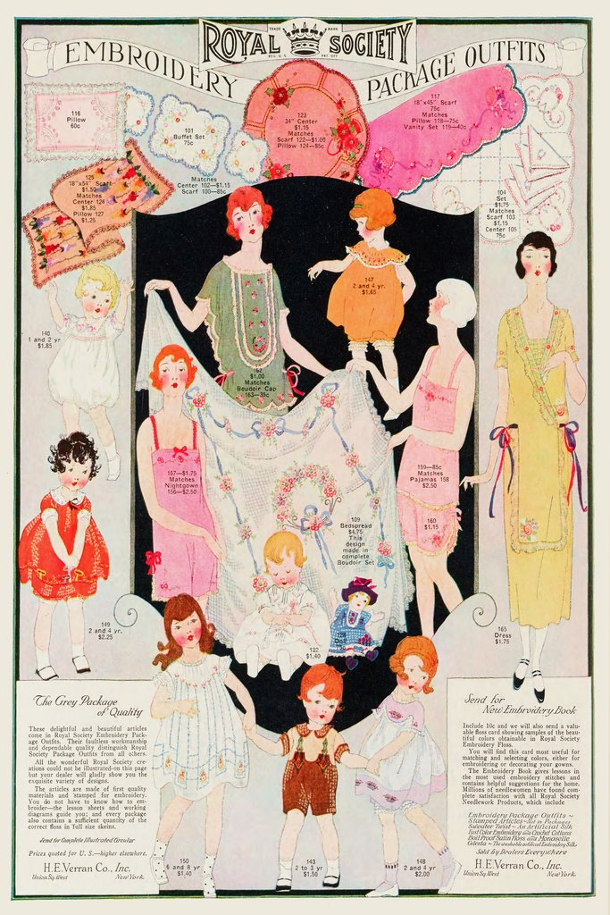 Royal Society Embroidery Package Outfits (1924) by Anonymous