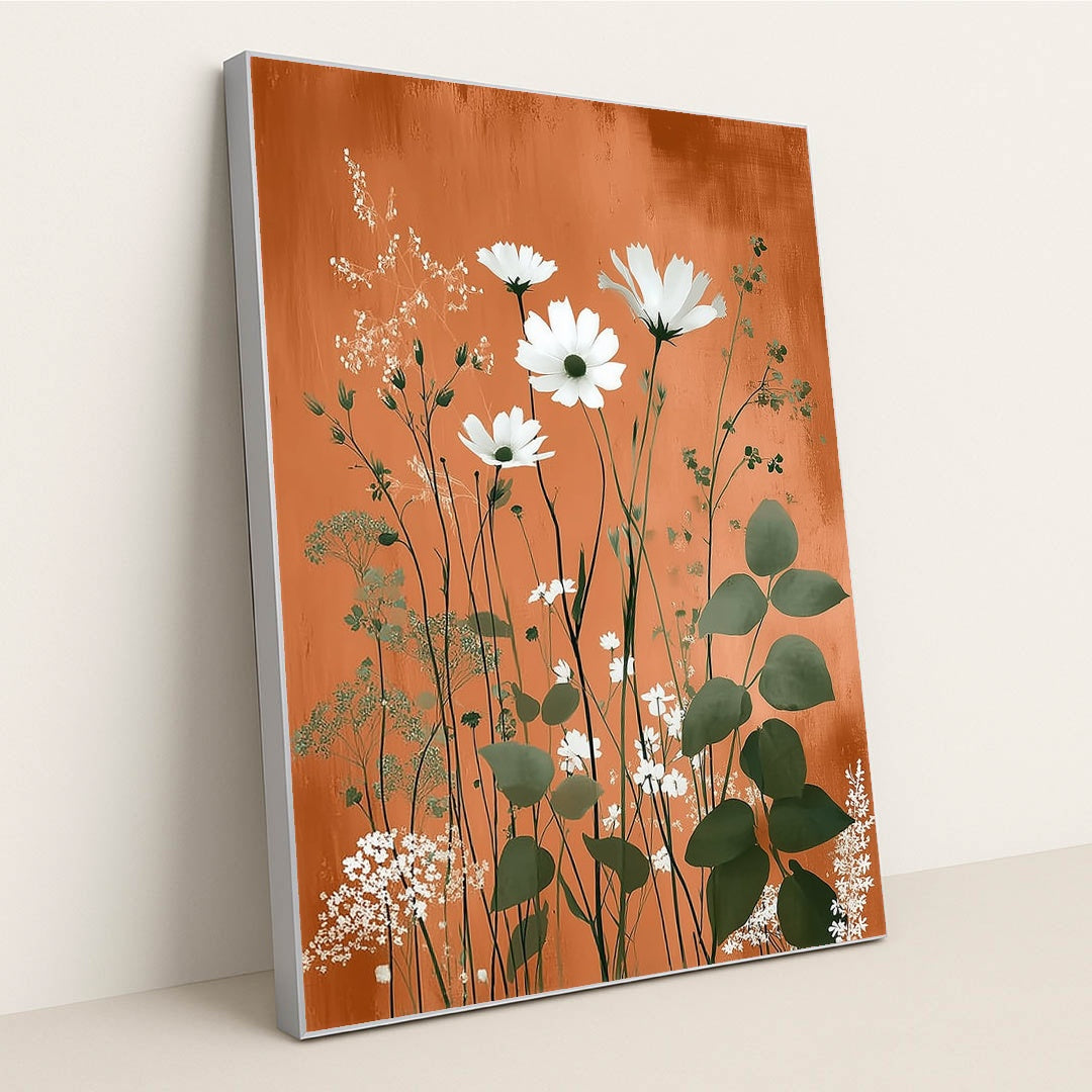 Rustic Petals by Sarah Jones - Silver Frame Stretchiez