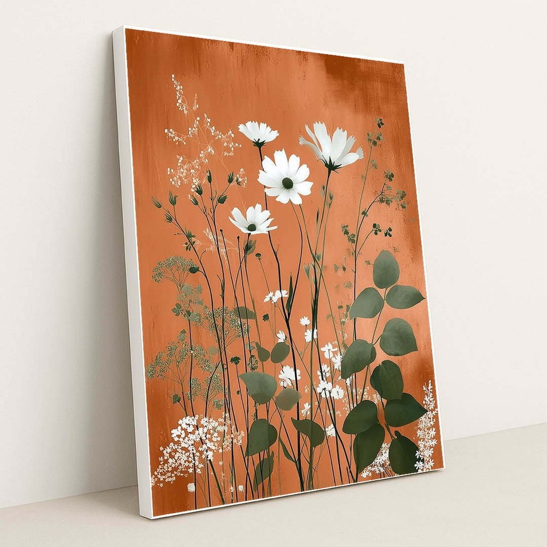Rustic Petals by Sarah Jones - White Frame Stretchiez