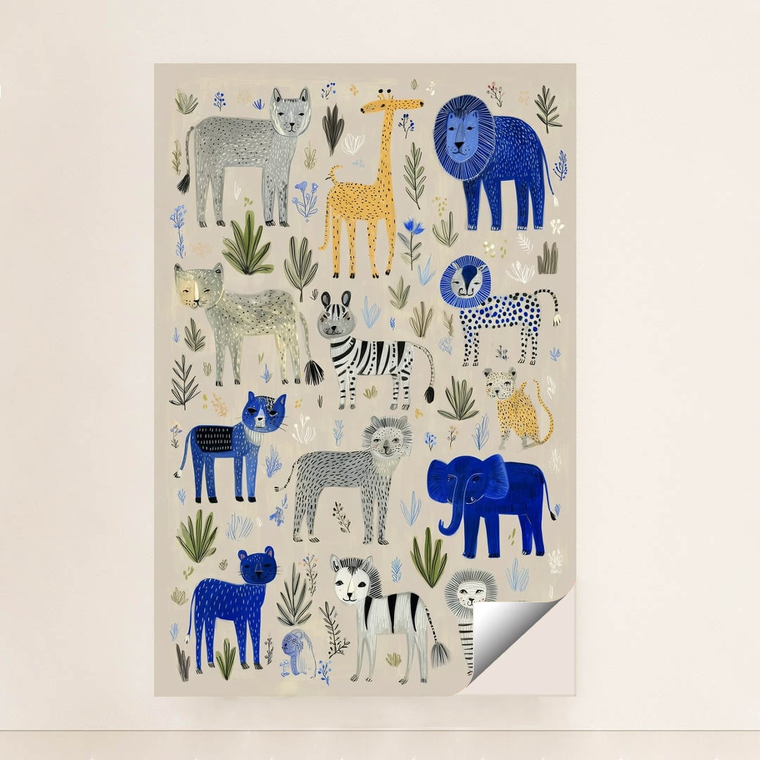 The Gentle Parade of Safari Pals by Melissa King - Peeliez