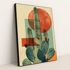 Saguaro Sunrise by Bailey Adams - Black Frame Stretchiez