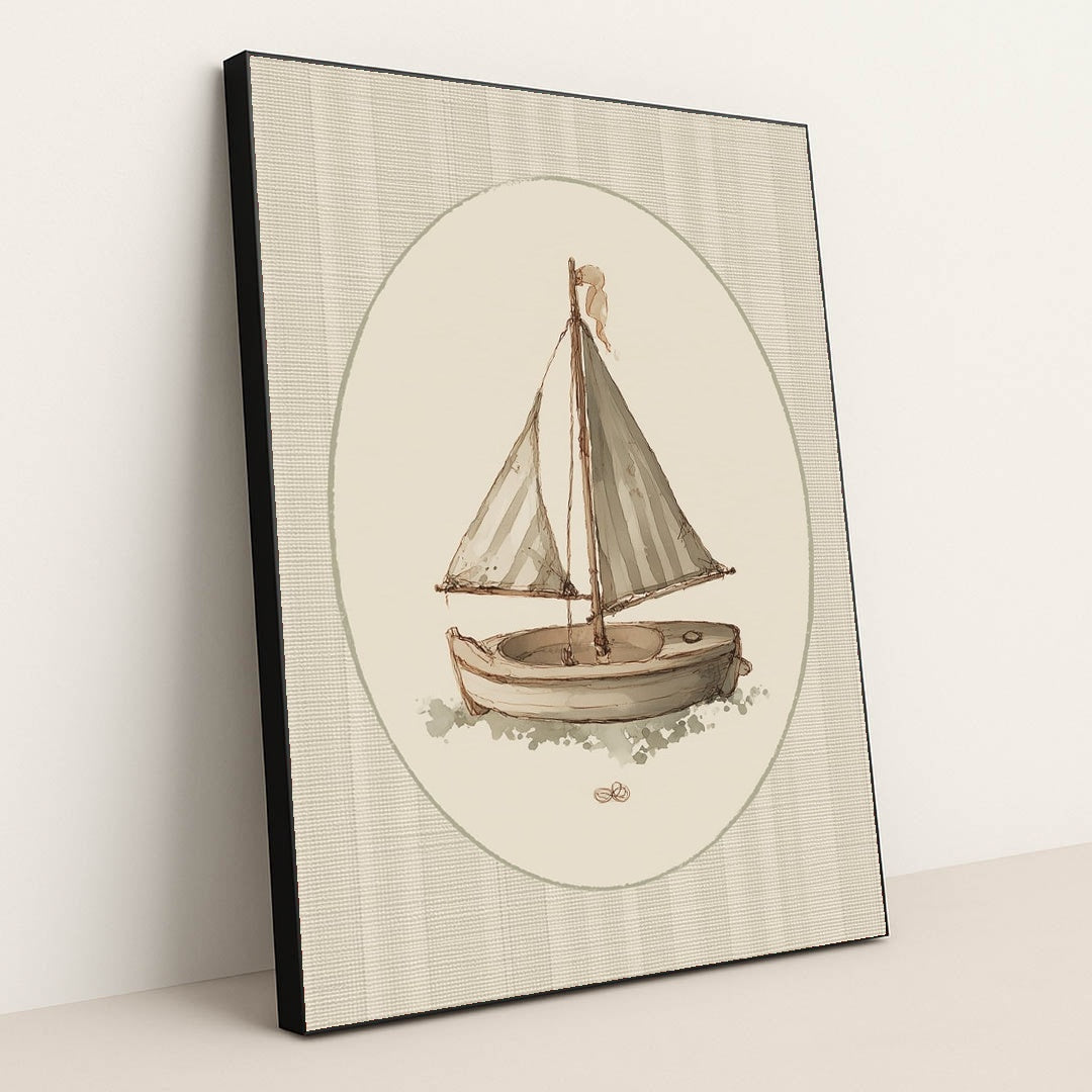 Sailing to Dreamland by Anna Stone - Black Frame Stretchiez