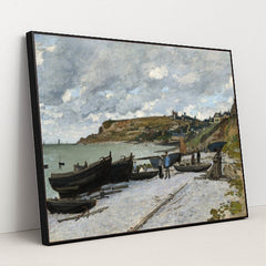 Sainte-Adresse (1867) by Claude Monet - Black Frame Stretchiez