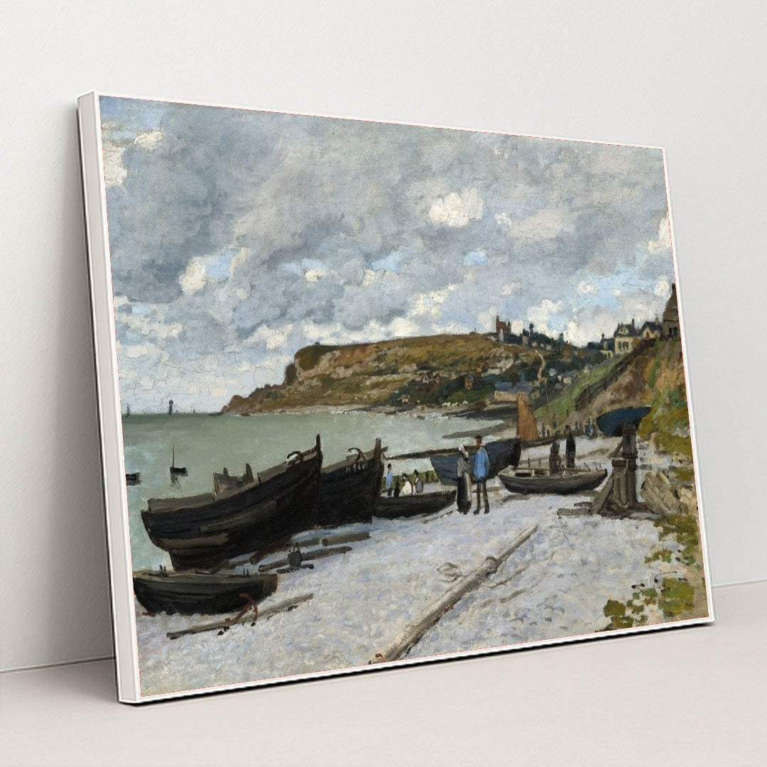 Sainte-Adresse (1867) by Claude Monet - White Frame Stretchiez