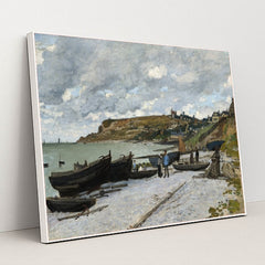 Sainte-Adresse (1867) by Claude Monet - White Frame Stretchiez